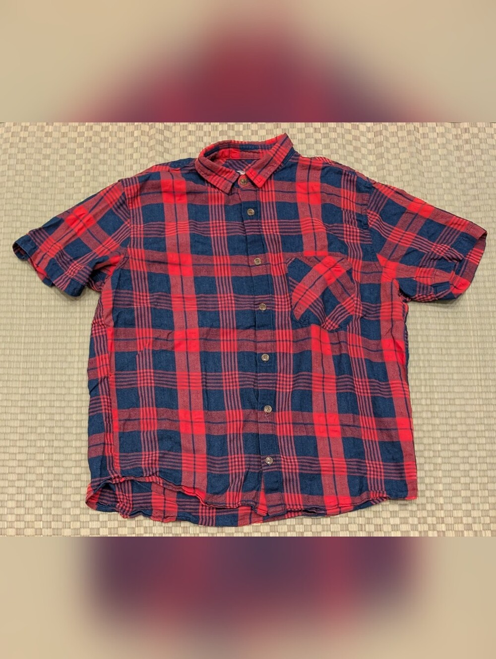 Freeman Seattle Plaid Short Sleeve Button Up Shirt Men's Size XL Made in USA
